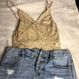 tan lace bodysuit